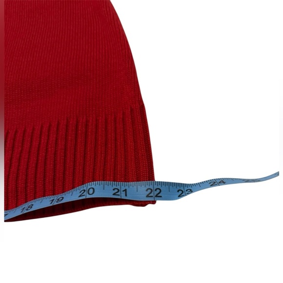 Red sweater dress by Jessica Howard size medium midi below the knee - Picture 10 of 12